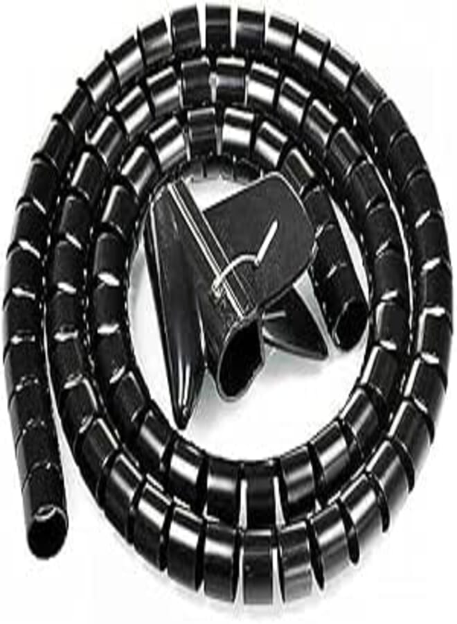 Cable Zipper Cord Organizer Wire Management (Black)